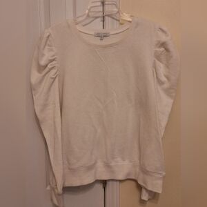 Rebecca Minkoff Cream Puff-Sleeve Sweatshirt